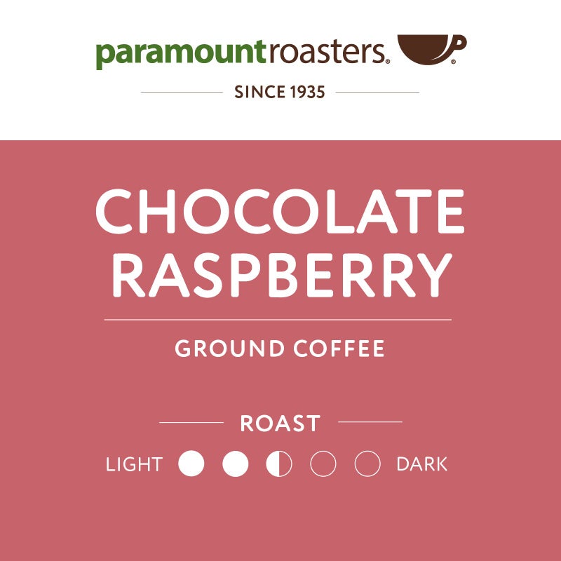 Paramount Roasters Chocolate Raspberry Flavored Ground Coffee, 12 oz medium roast, Paramount Coffee Company - Image 4